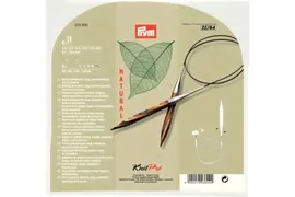 Спицы съемные "Prym" NATURAL 223800 Набор 4-10мм 16шт(8пар+леска) 342246