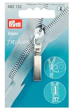 PRYM 482132 Подвеска для молний, Классика, металл, матовый серебристый