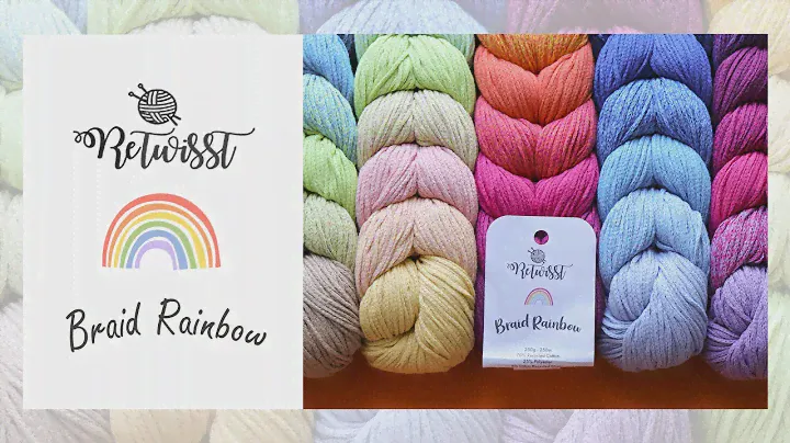 Обзор пряжи ReTwisst Braid Rainbow 🌈 Хлопковый шнур для сумок и аксессуаров