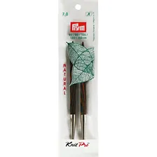 Спицы PRYM съемные длинные "Natural" береза d 7.0 мм 11.6 см