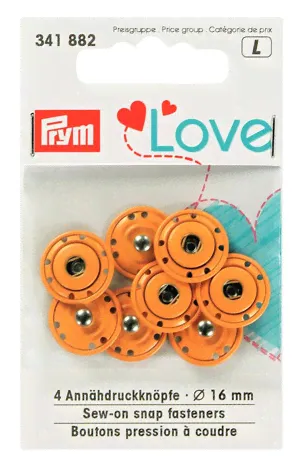 Пришивные кнопки Prym Love 16мм