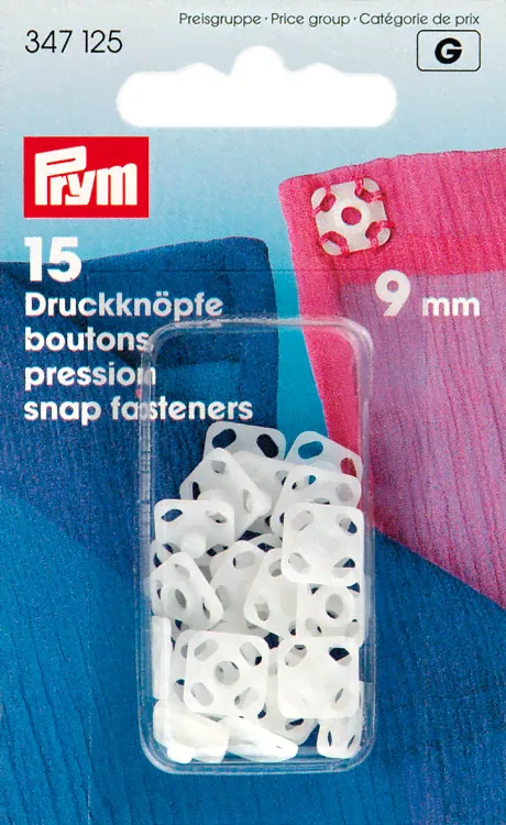 Пришивные кнопки пластик Prym 347125