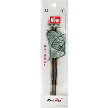 Спицы съемные длинные «Natural», береза, d 3 мм, 11,6 см, Prym, 223322