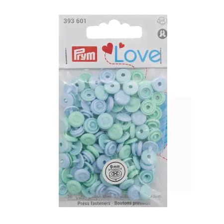 393601 Кнопки ColorSnapsMini имитация стежка Prym Love, голубой 36шт Prym-0